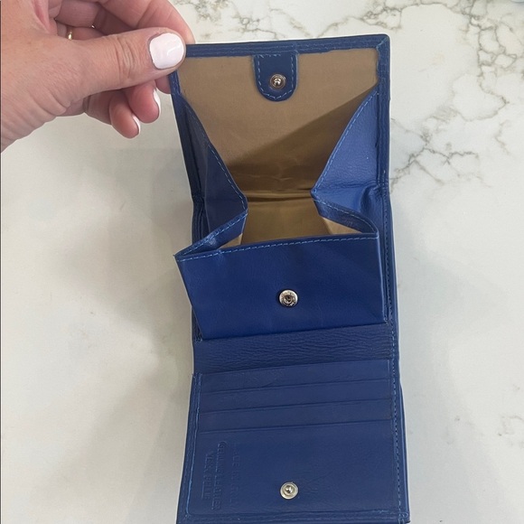 Vera Pelle Royal Blue Leather wallet - Picture 4 of 8
